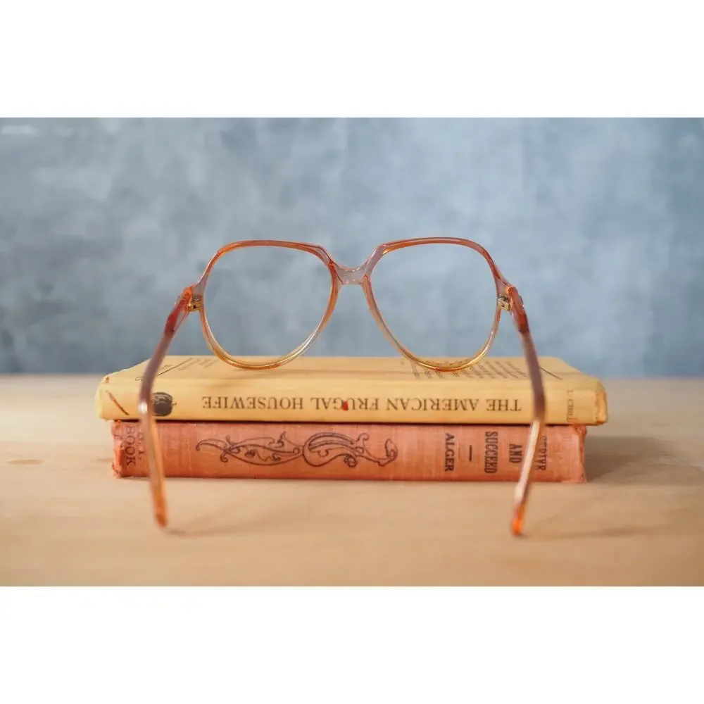 Vintage 1970s Eyeglasses Grandma Chic Boho Festival NOS Jackie O France 55-15